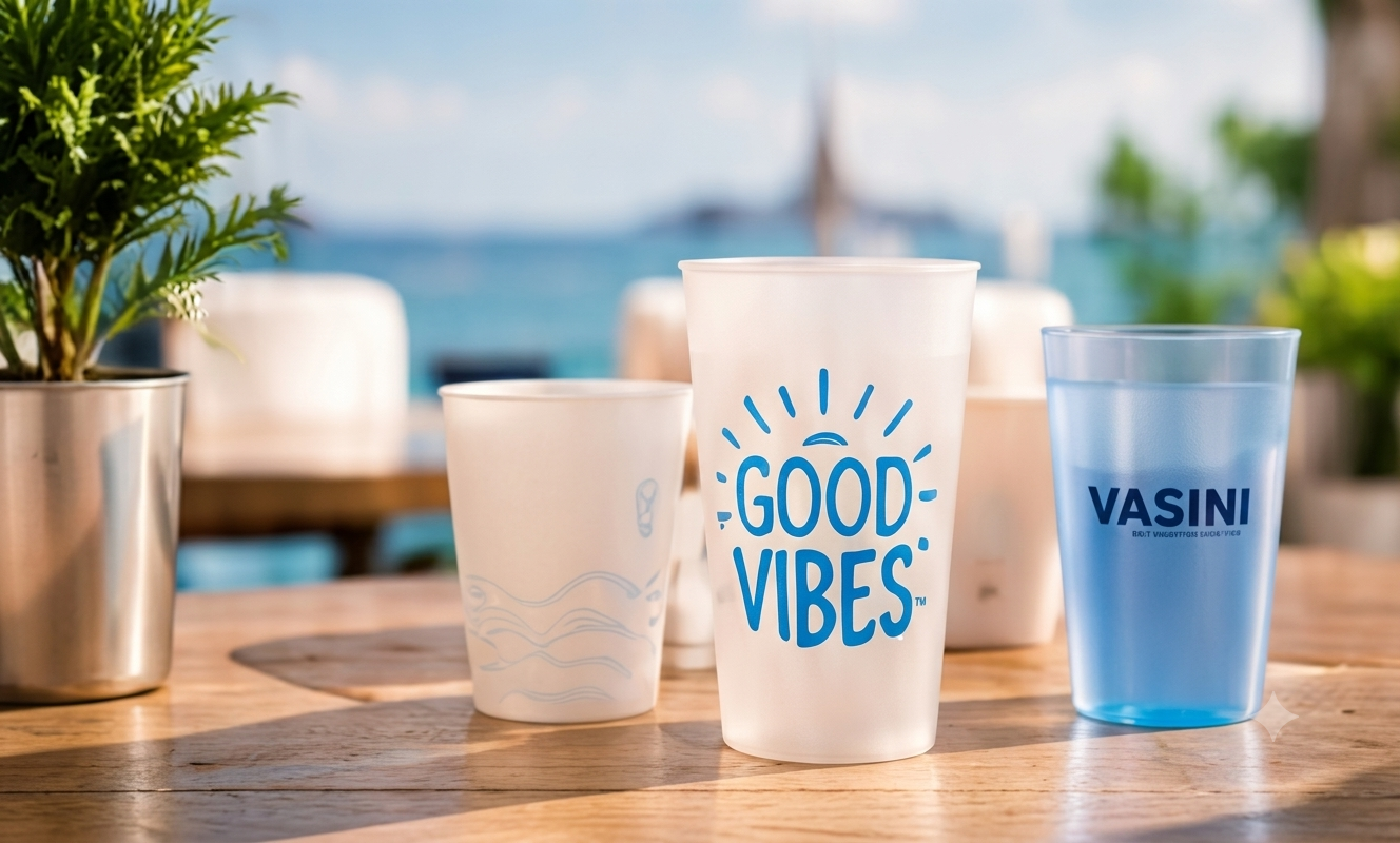 Vasos reutilizables personalizados Vasini